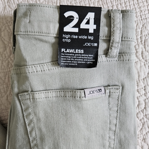 Joe's Jeans high-rise wide leg crop jeans women's size 24 - Picture 2 of 10
